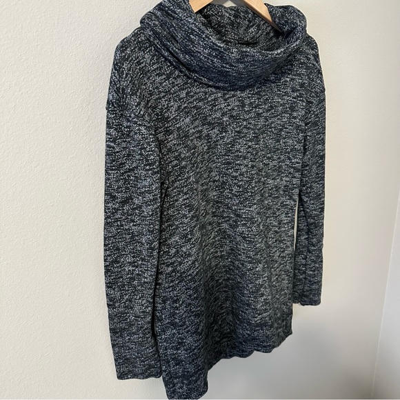 Merona Dark Gray Long Sleeve Cowl Neck Sweater Size Medium - Picture 9 of 11